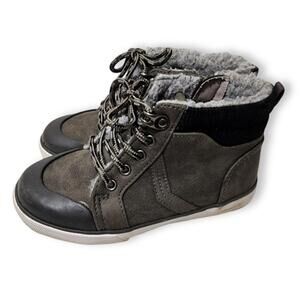 Grey Suede Boots, Kid's 10